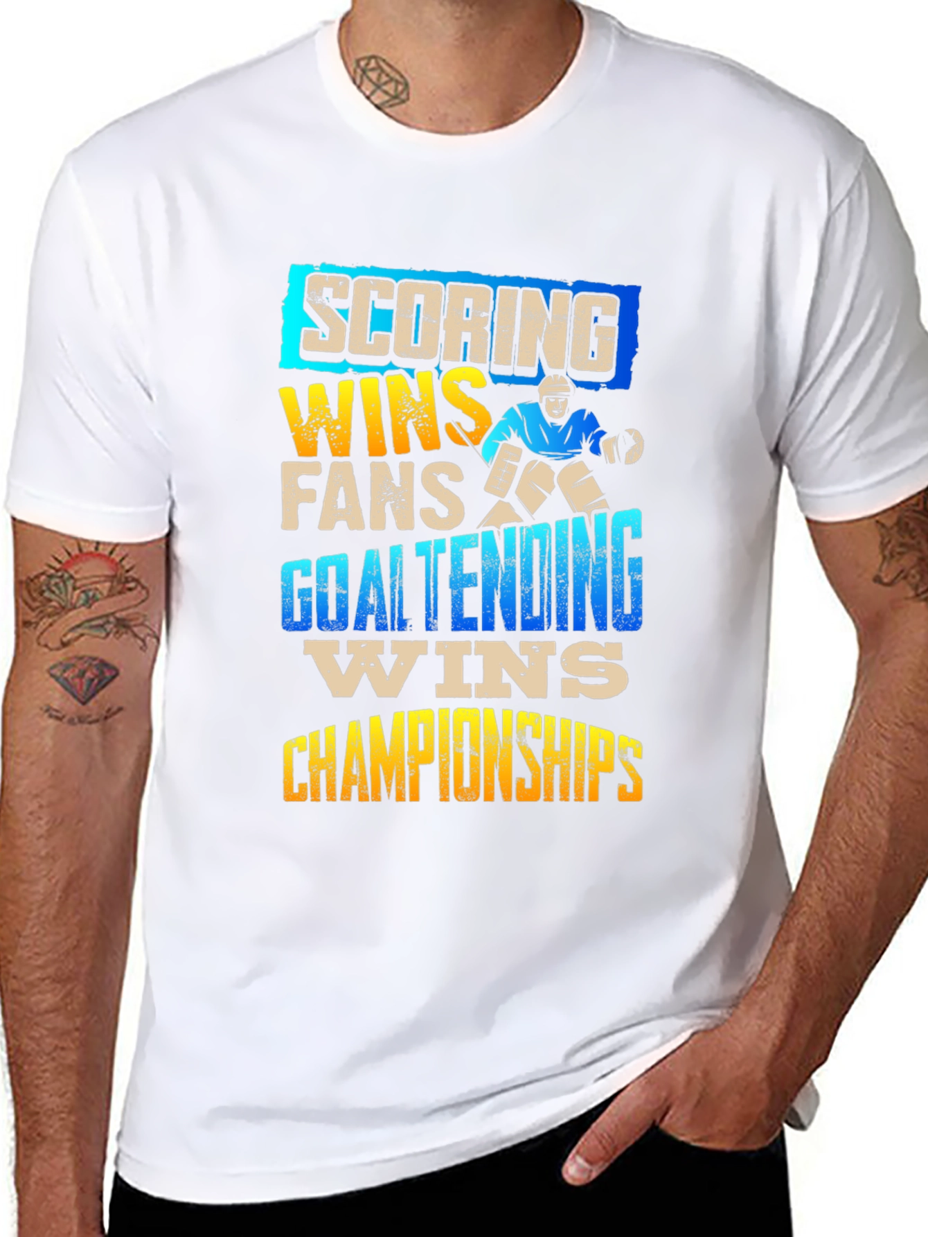 Scoring Wins Hockey T-Shirt