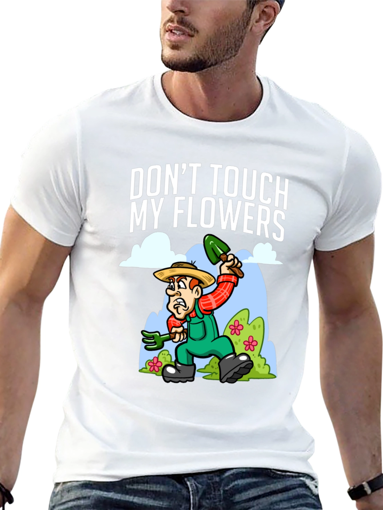 Dont Touch My Flowers T-Shirt - Gardener Humor