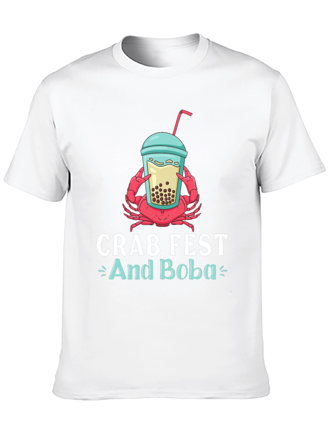 Crab Fest and Boba Graphic T-Shirt