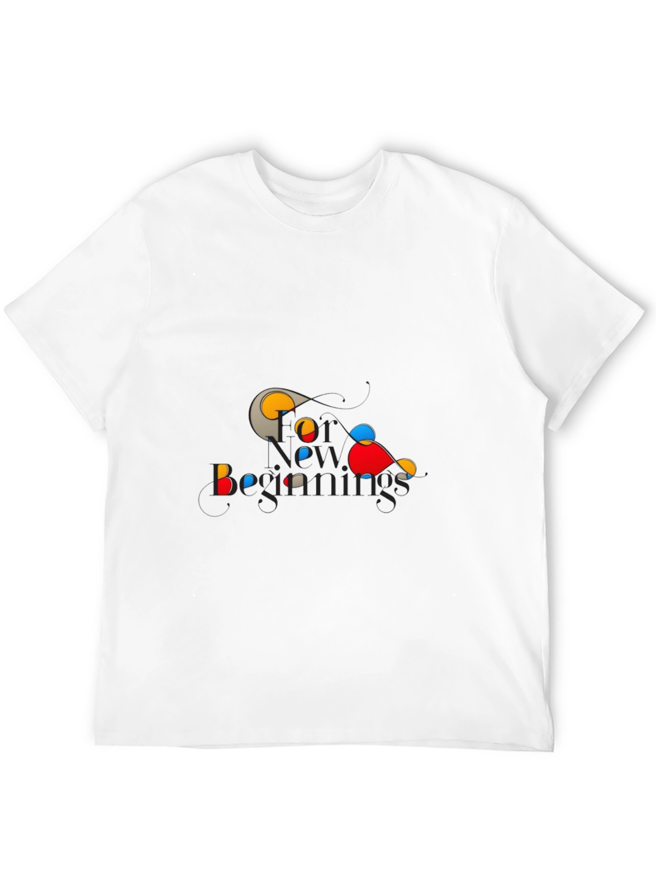 New Beginnings Graphic Tee - Stylish Black T-Shirt
