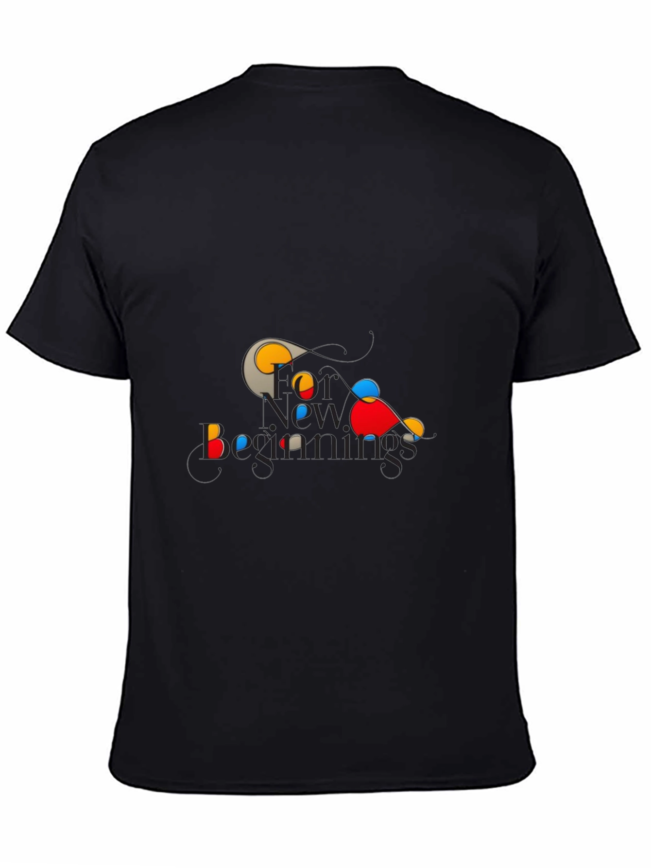 New Beginnings Graphic Tee - Stylish Black T-Shirt
