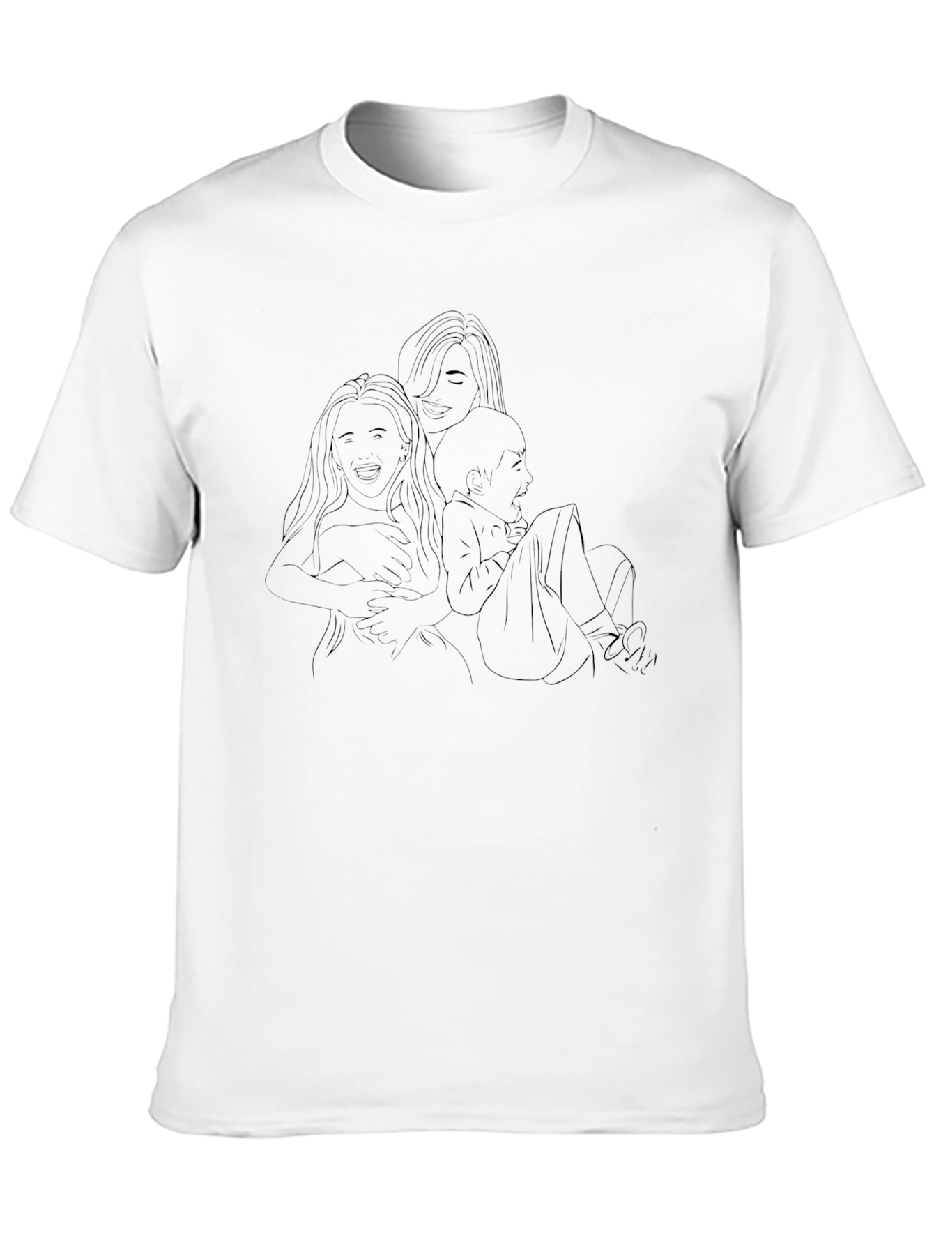 Family Portrait Black Tee