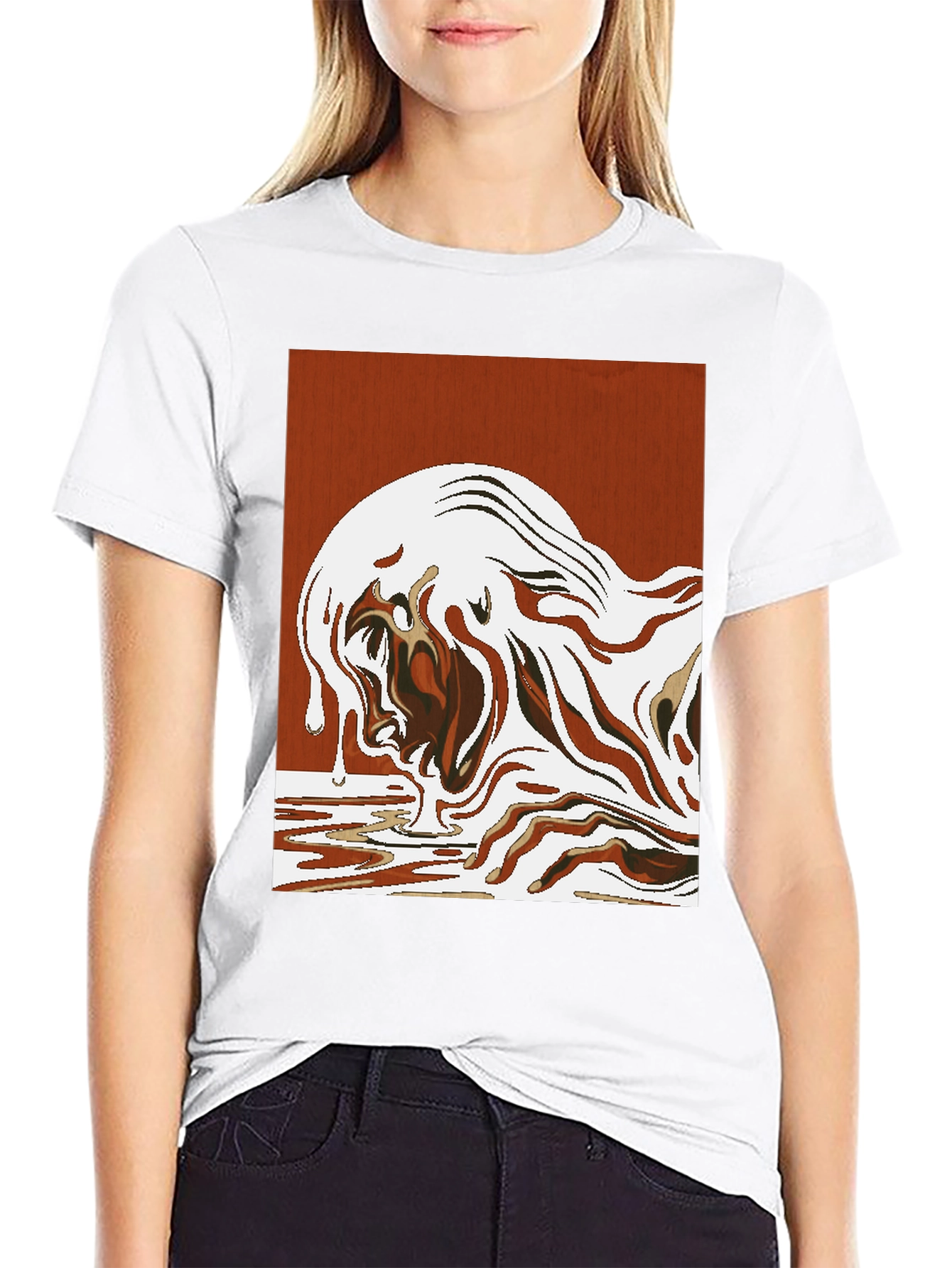 Abstract Art Graphic Tee - Modern Style Shirt