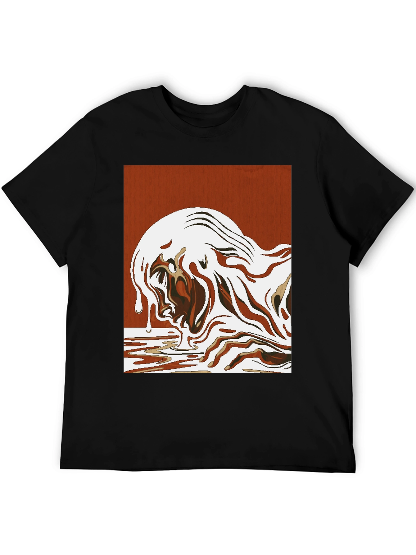 Abstract Art Graphic Tee - Modern Style Shirt