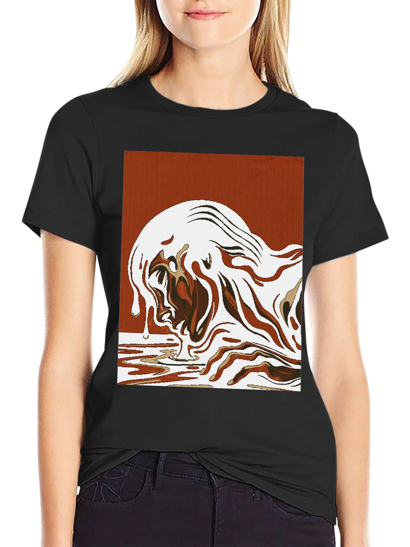 Abstract Art Graphic Tee - Modern Style Shirt