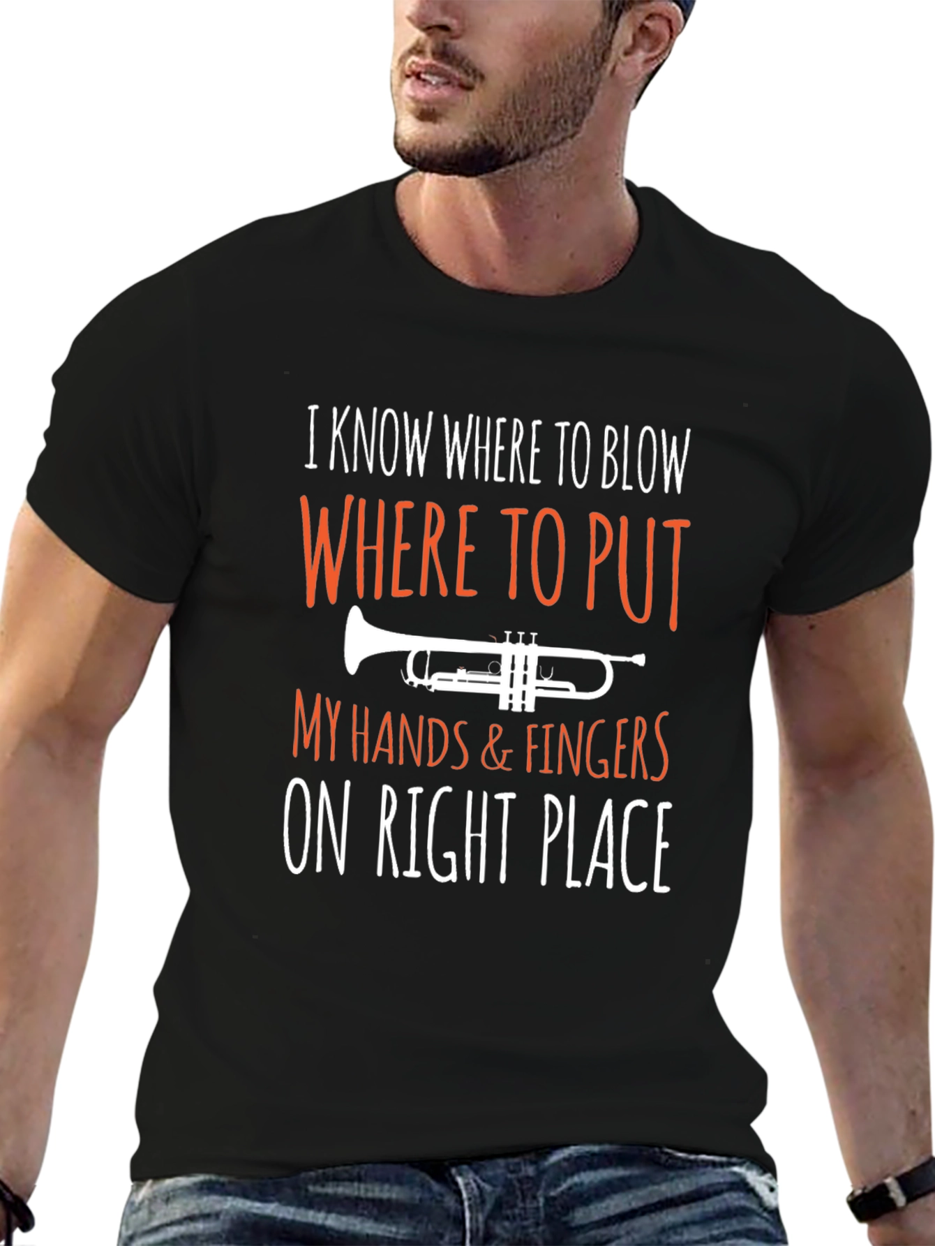 Trumpet Player T-Shirt: I Know Where to Blow