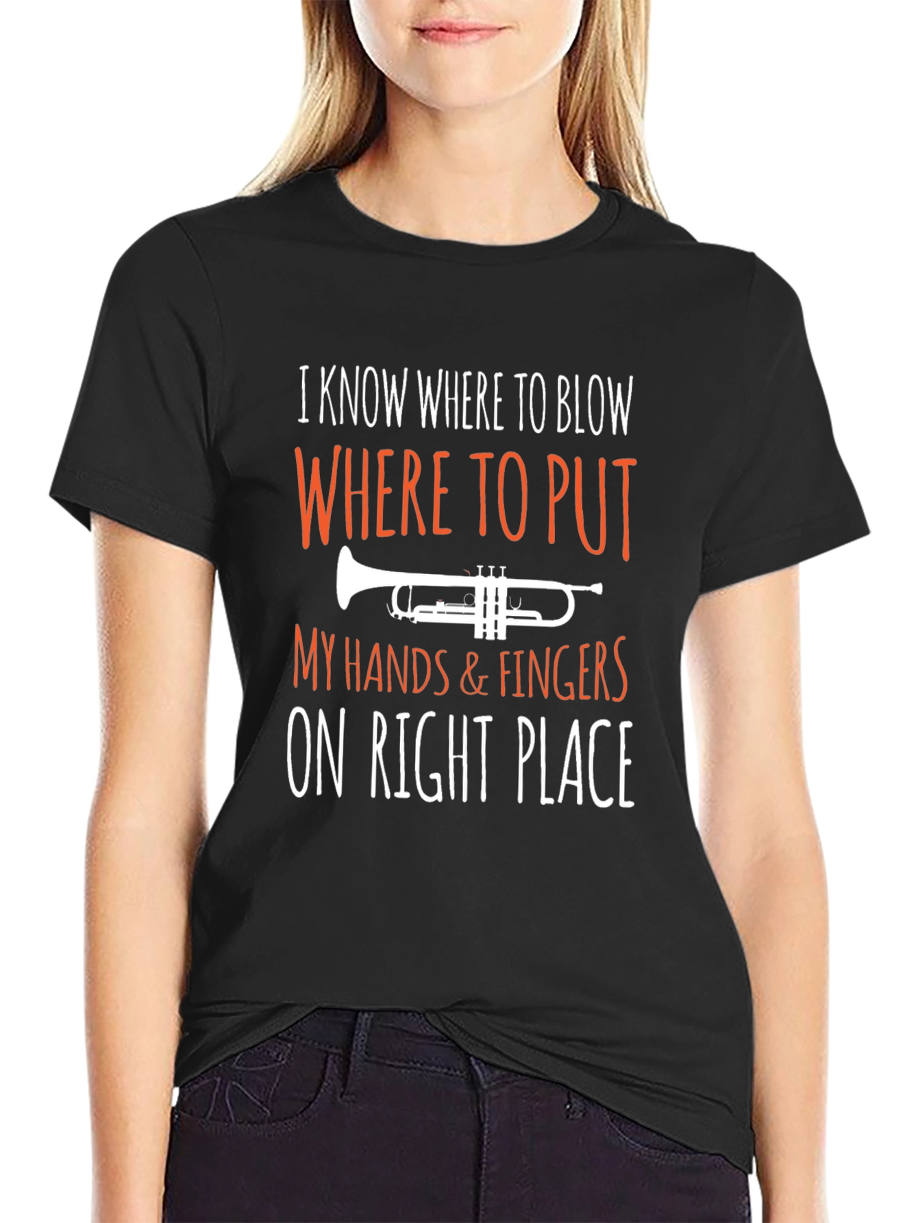 Trumpet Player T-Shirt: I Know Where to Blow