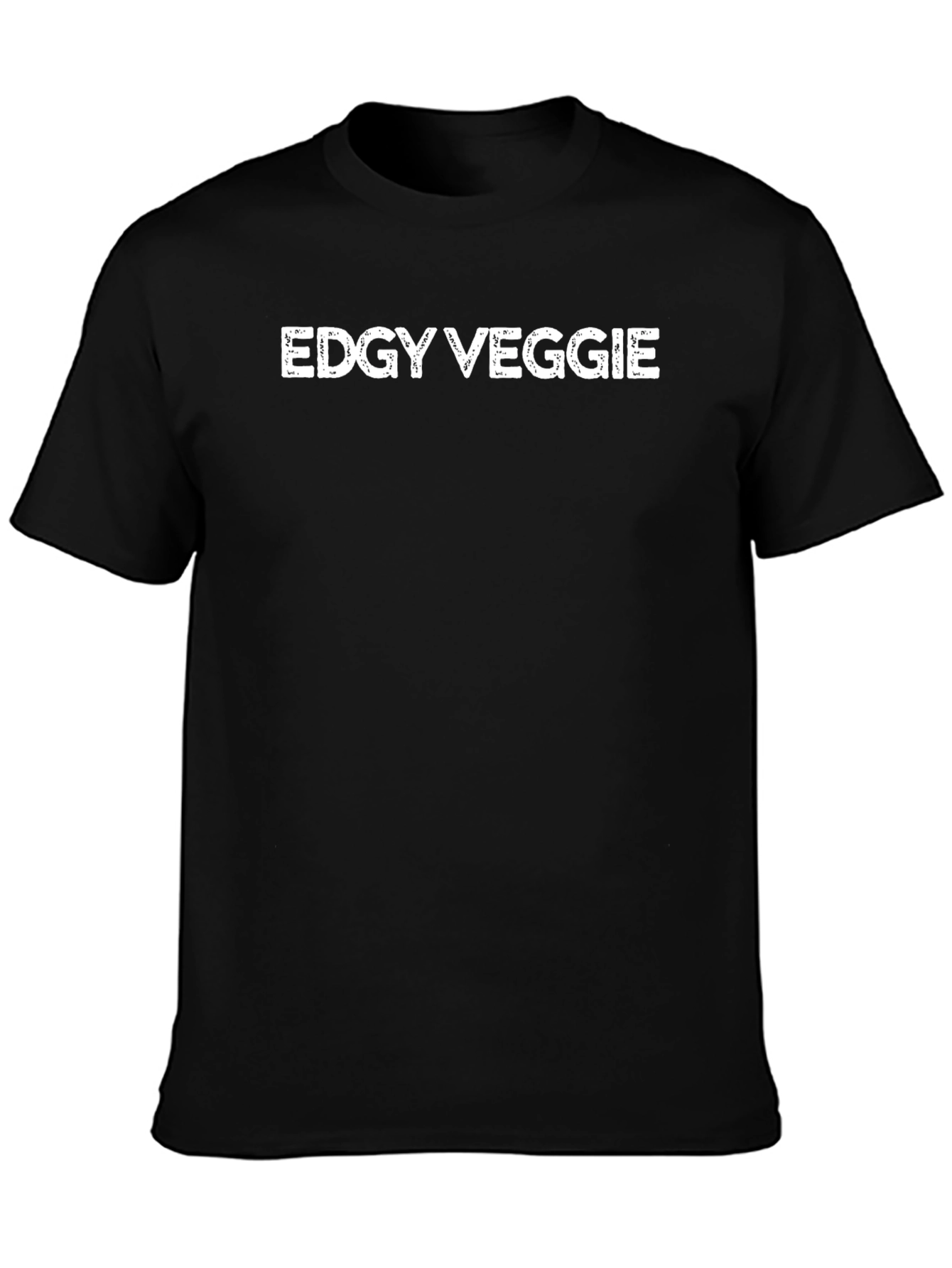 Edgy Veggie Graphic Tee - Black