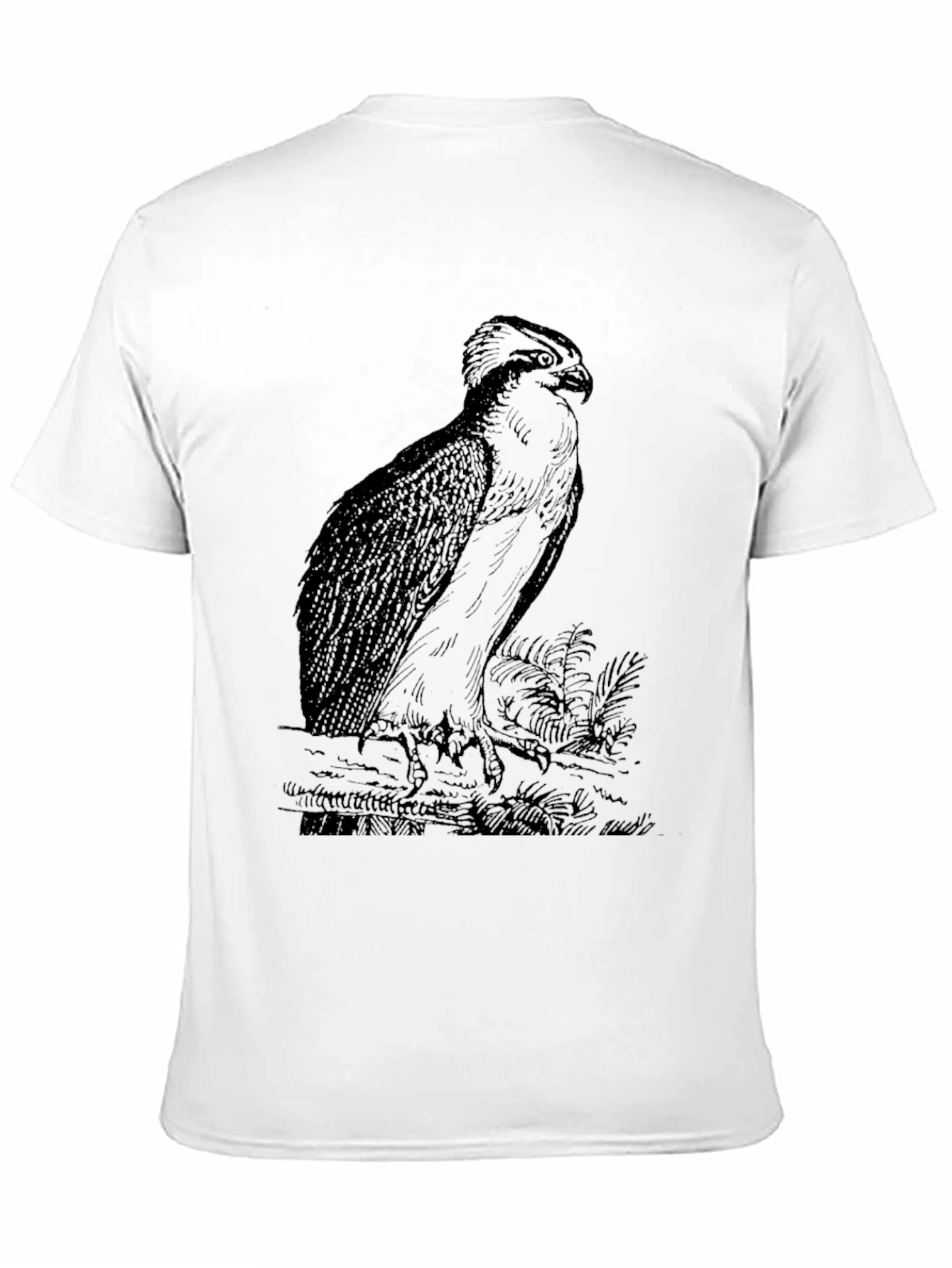 Black Eagle Graphic Tee - Unique Bird Design