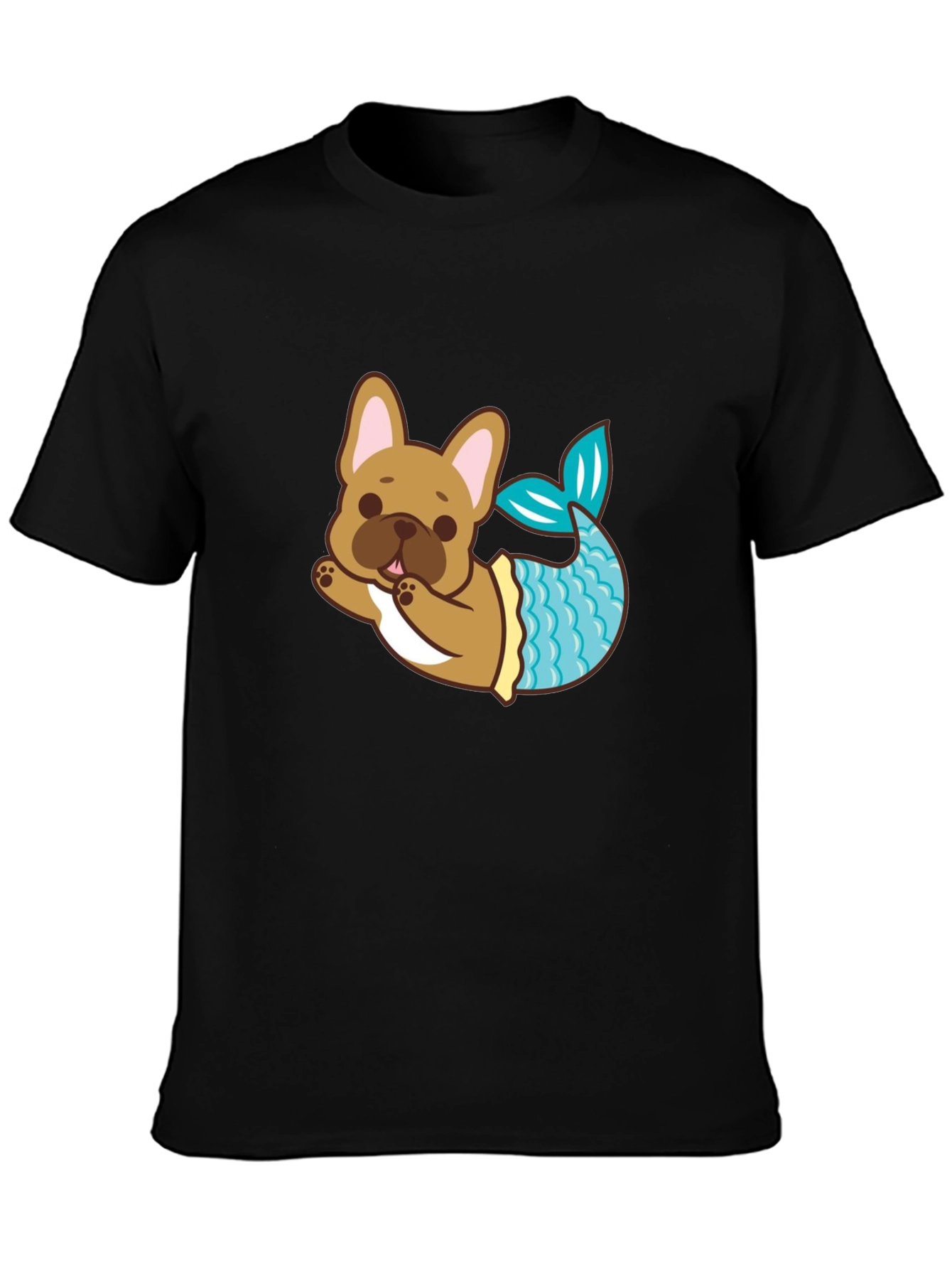 Dog Mermaid T-Shirt - Cute French Bulldog Tee
