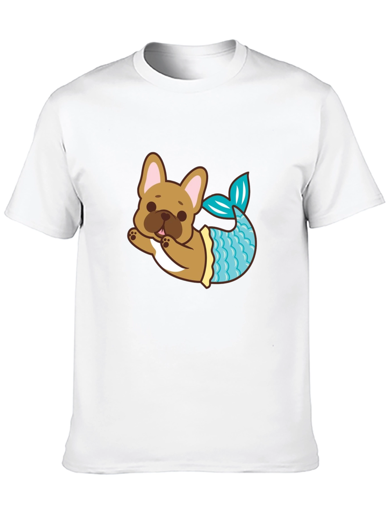 Dog Mermaid T-Shirt - Cute French Bulldog Tee