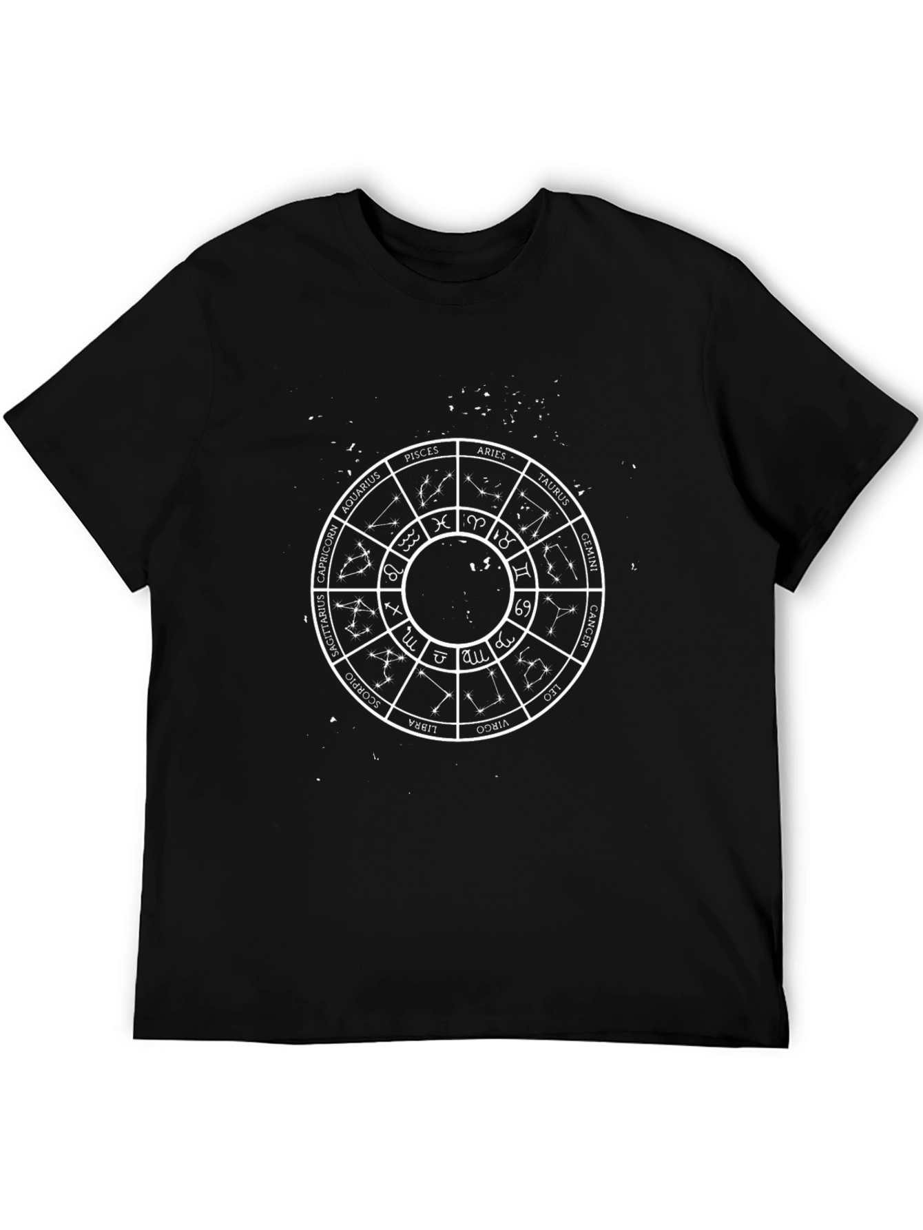 Zodiac Wheel Graphic Tee - Astrology Shirt