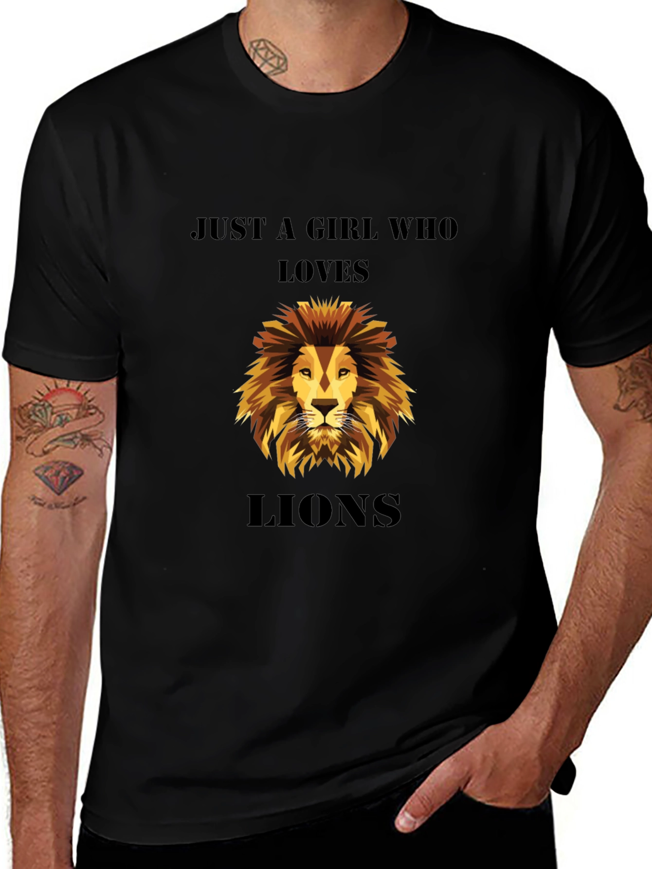 Just A Girl Who Loves Lions T-Shirt