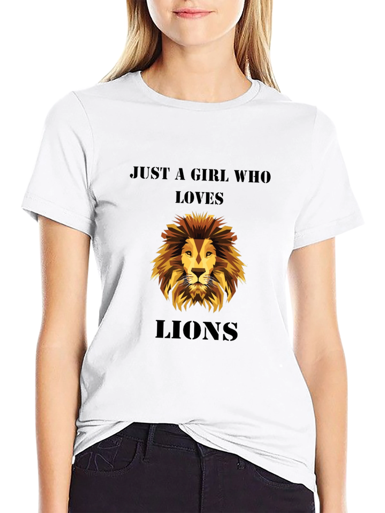 Just A Girl Who Loves Lions T-Shirt