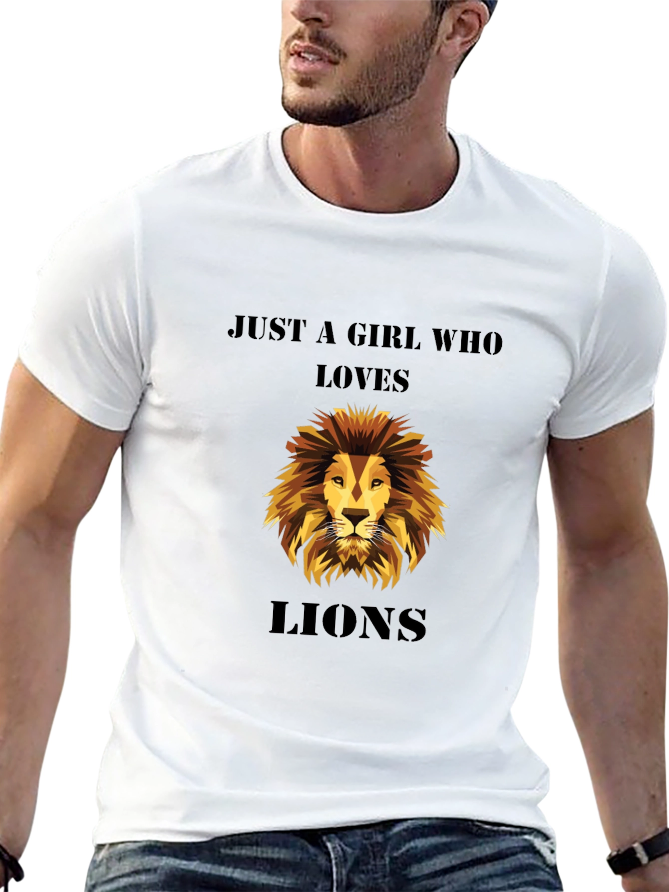 Just A Girl Who Loves Lions T-Shirt