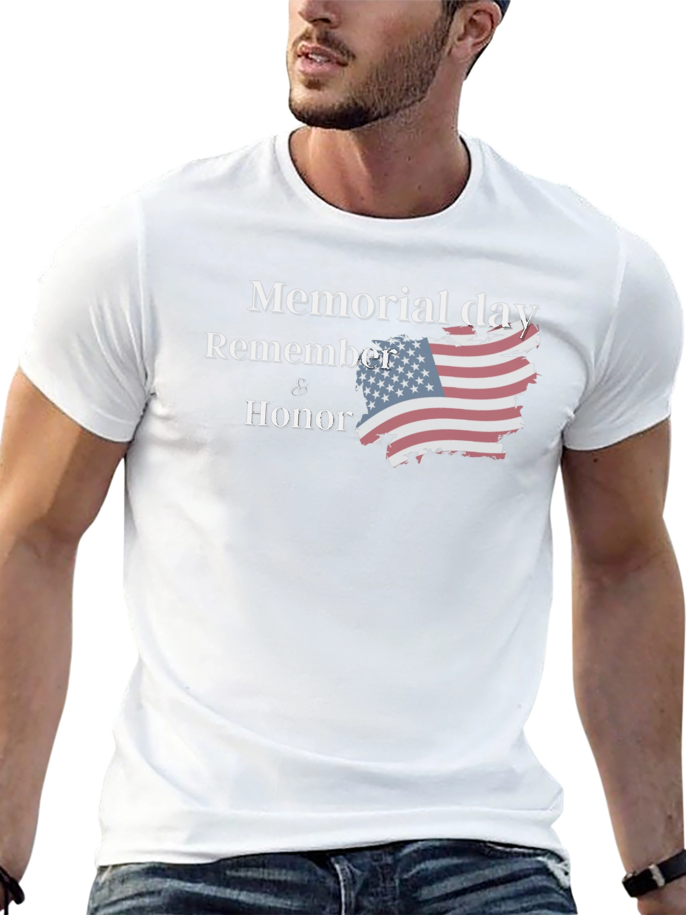 Memorial Day Remember & Honor Graphic T-Shirt