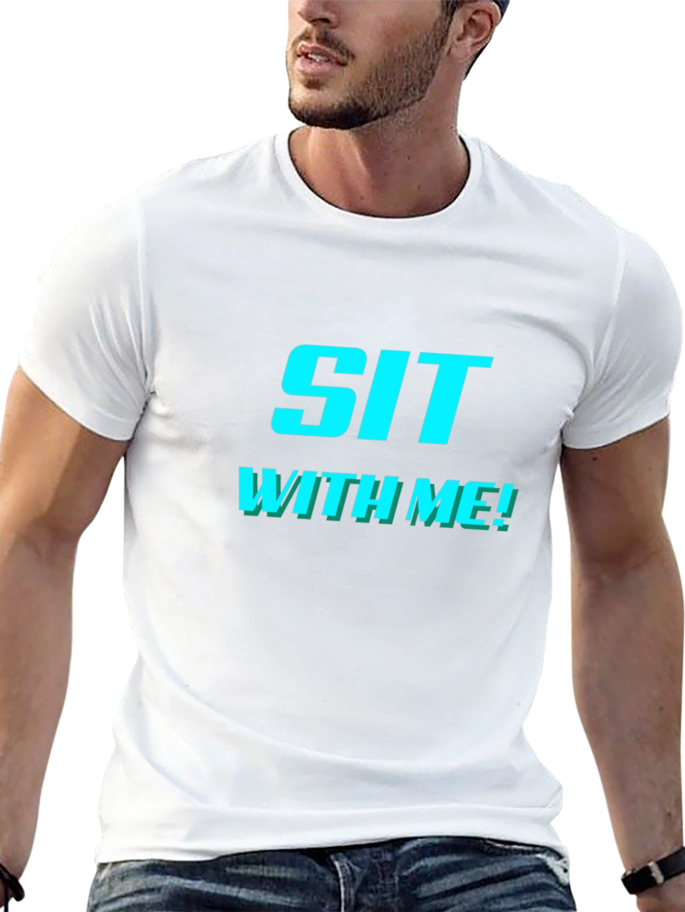 Sit With Me! Graphic Tee - Trendy & Comfy