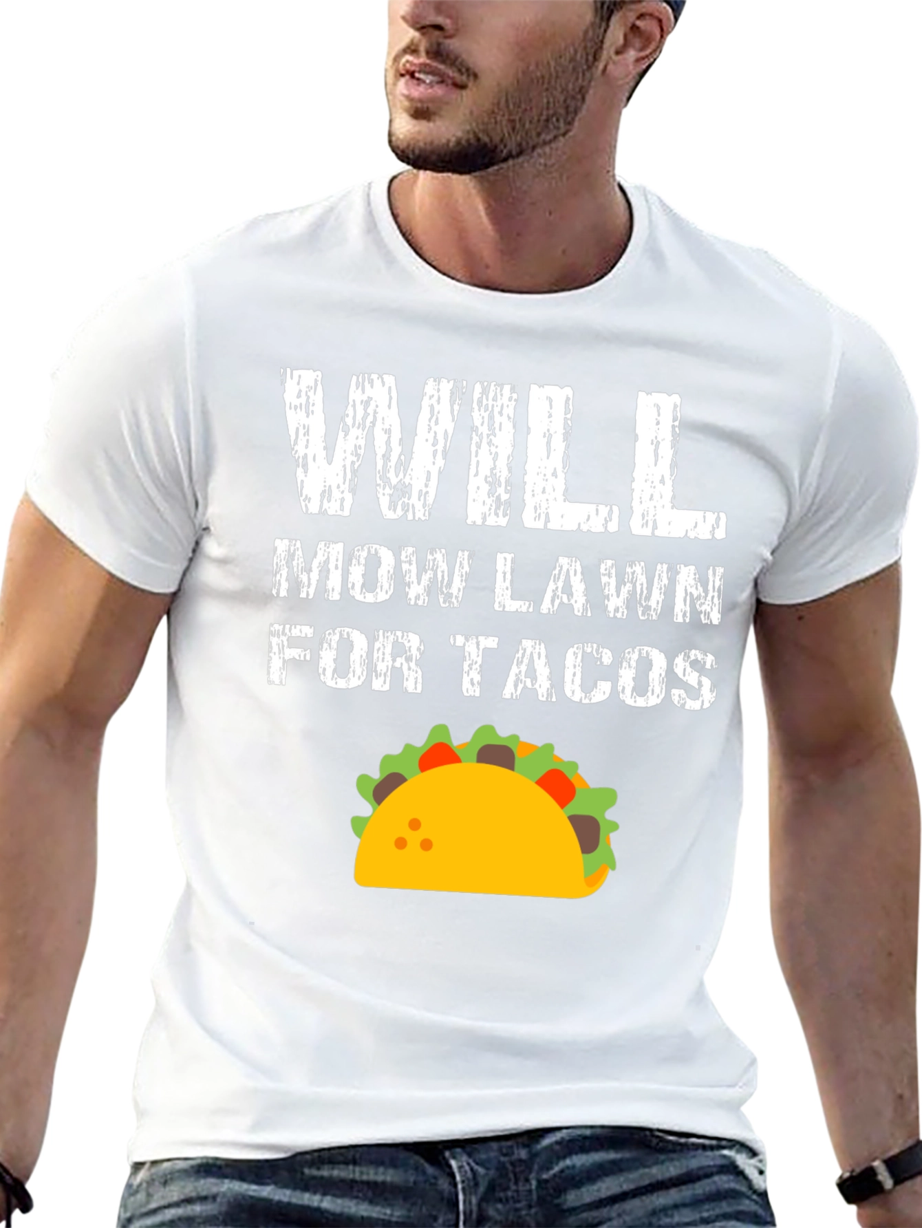 Will Mow Lawn For Tacos Graphic Tee