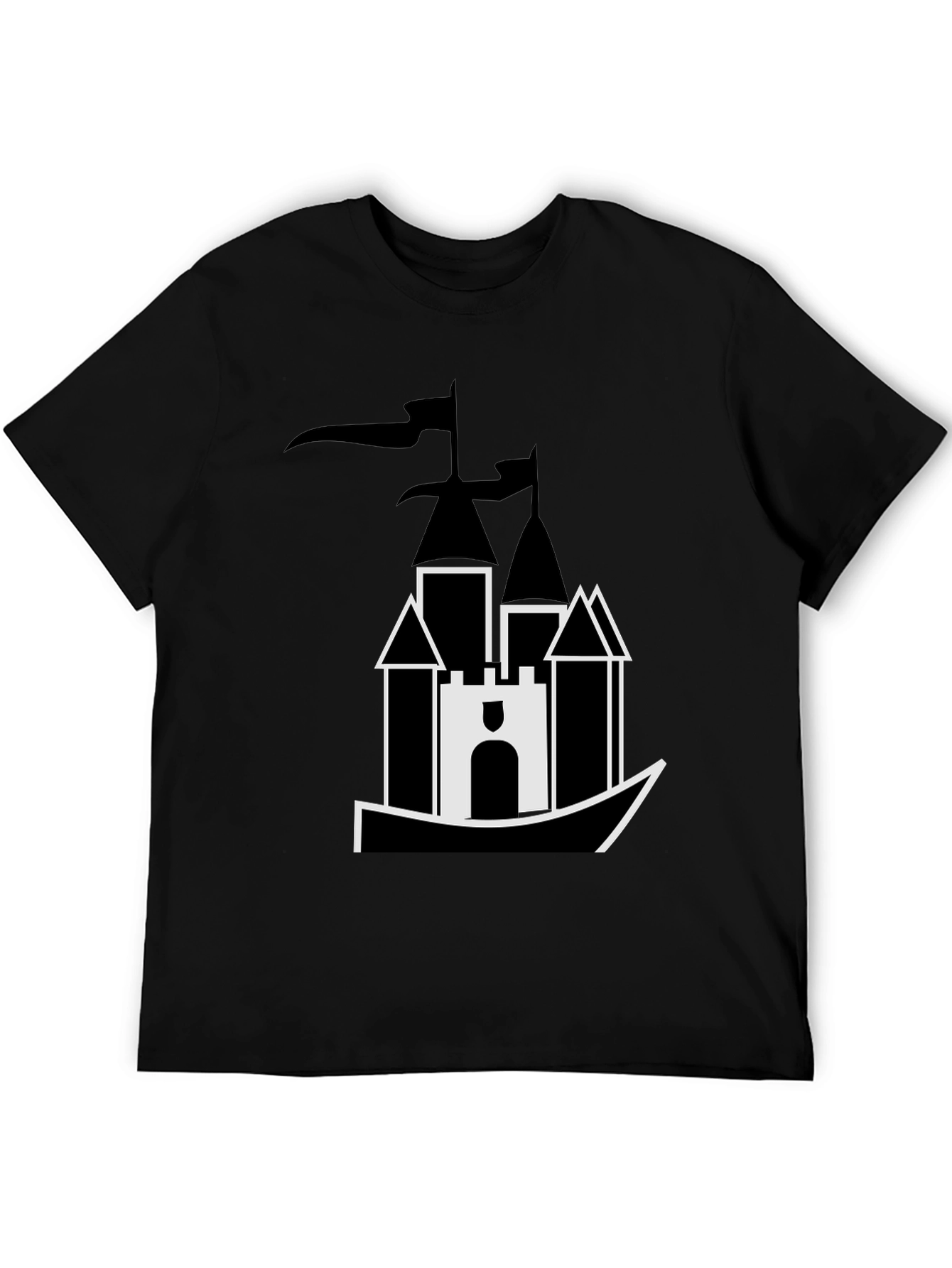 Castle T-Shirt - Black Graphic Tee