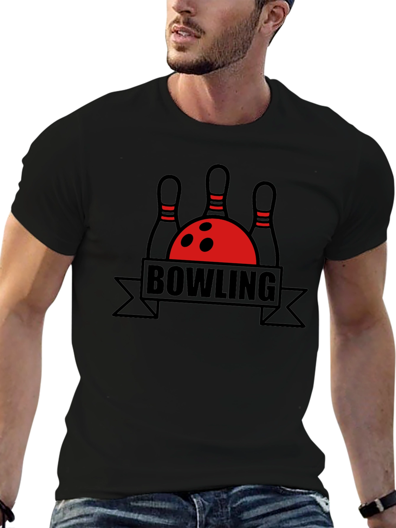 Bowling Graphic Tee - Strike Up Some Fun!