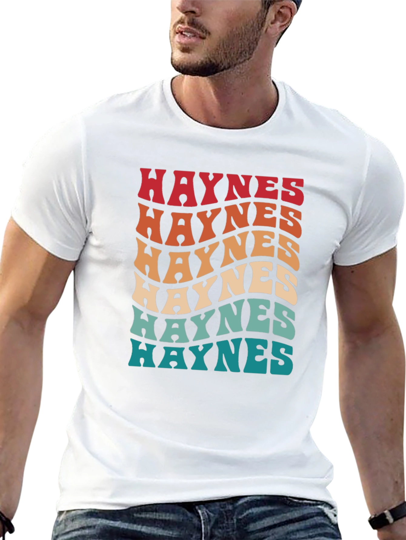 Haynes Retro Wavy Text T-Shirt