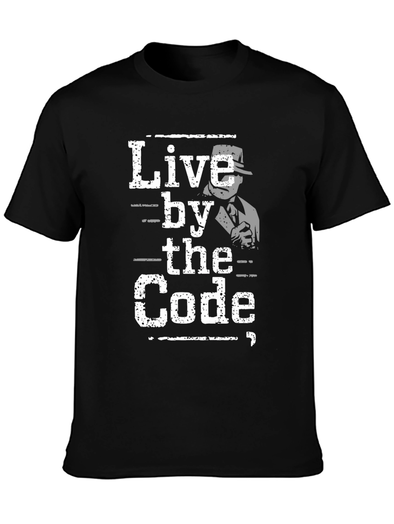 Live By the Code Graphic Tee - Mobster Design