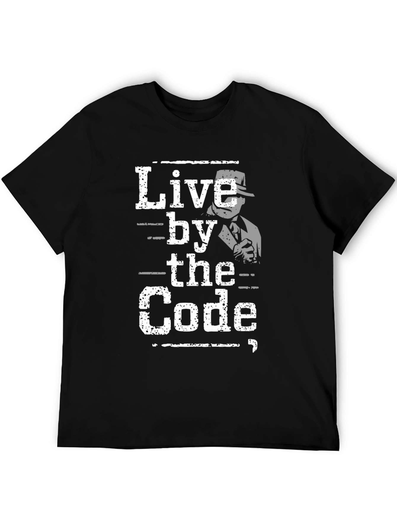 Live By the Code Graphic Tee - Mobster Design
