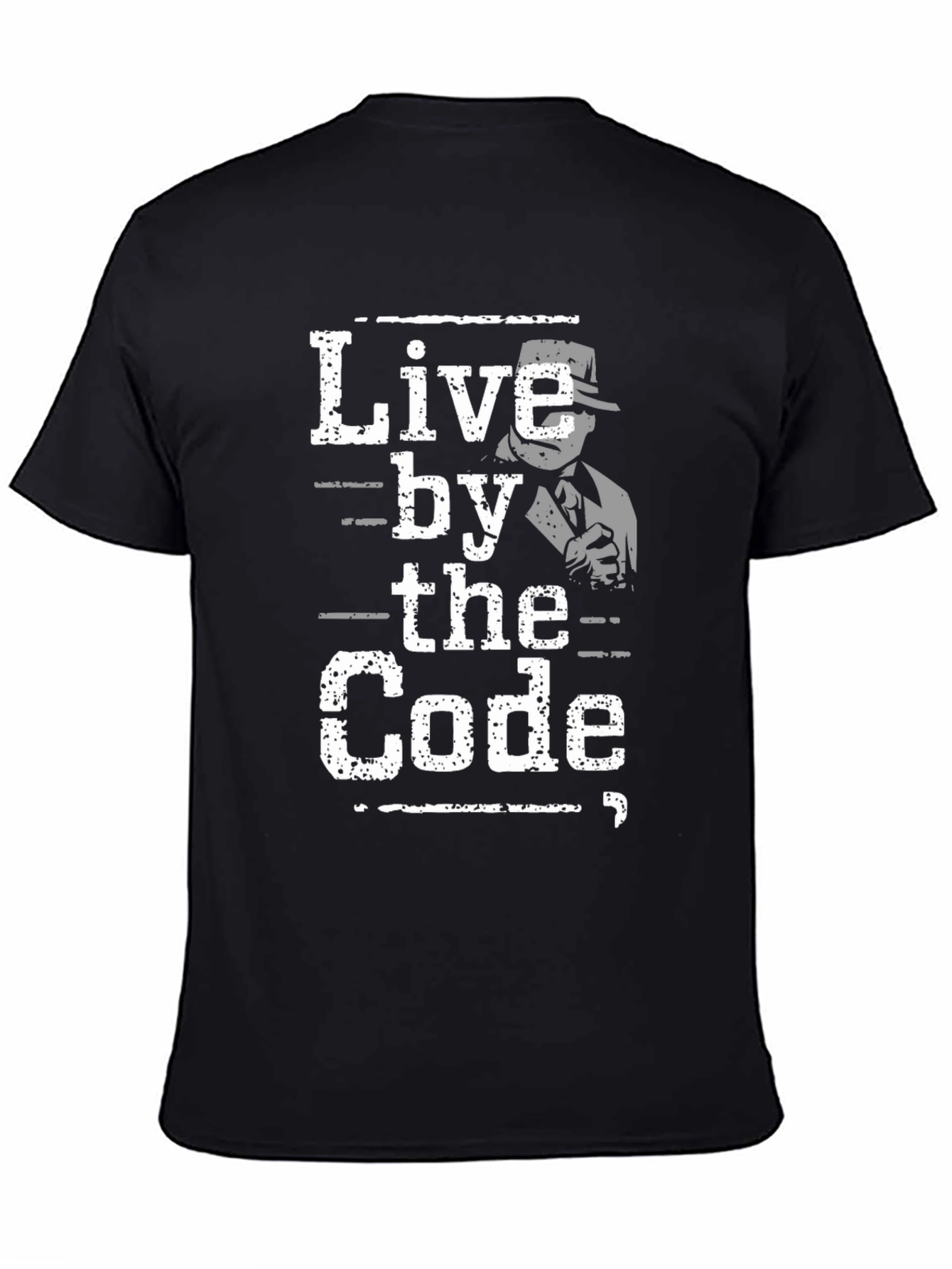 Live By the Code Graphic Tee - Mobster Design