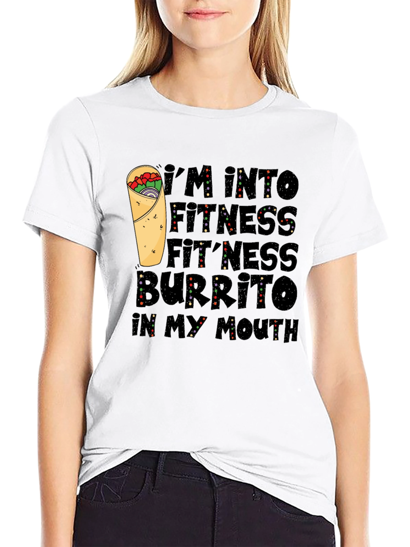 Fitness Burrito T-Shirt - Foodie Fun!