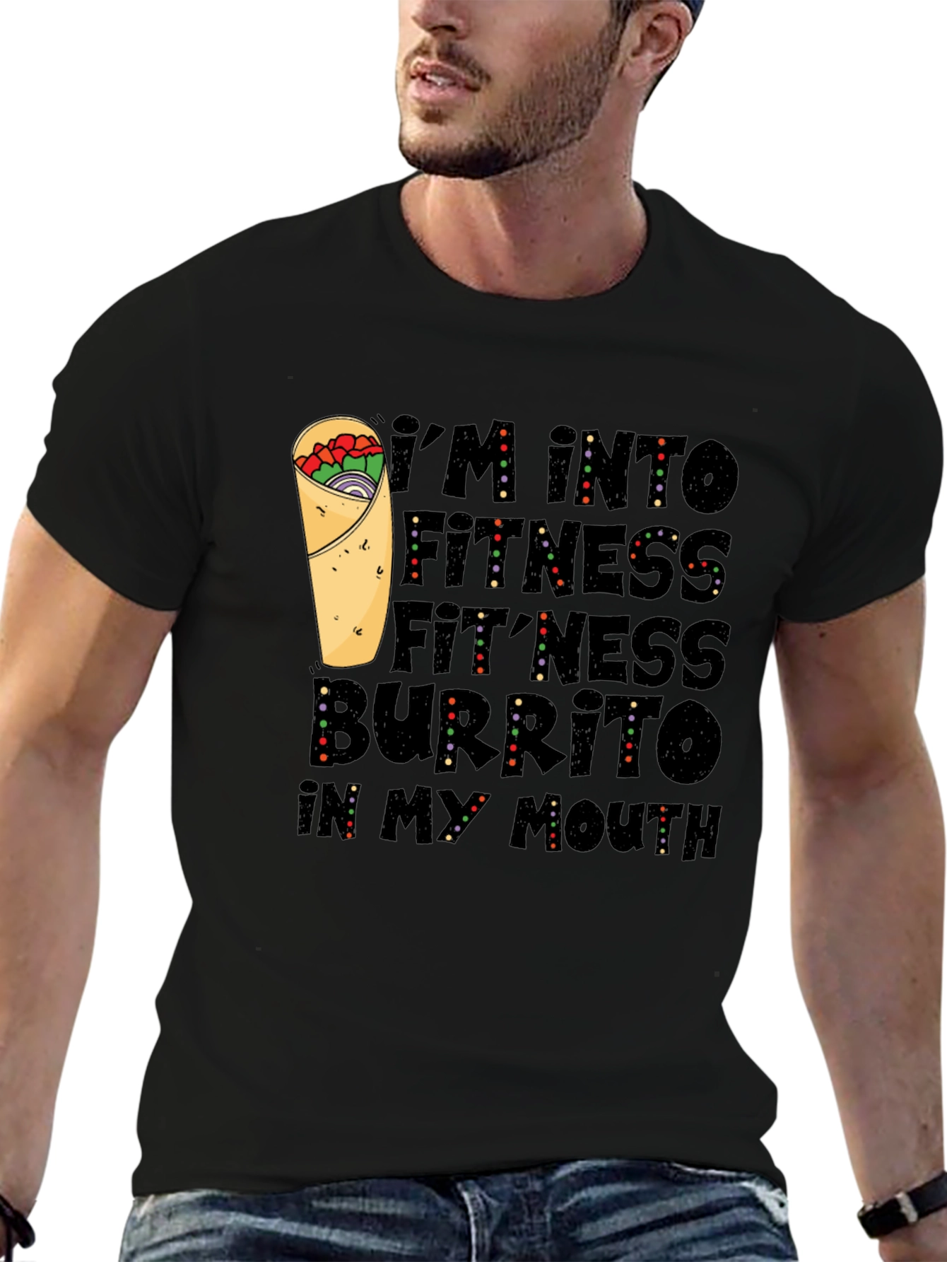 Fitness Burrito T-Shirt - Foodie Fun!