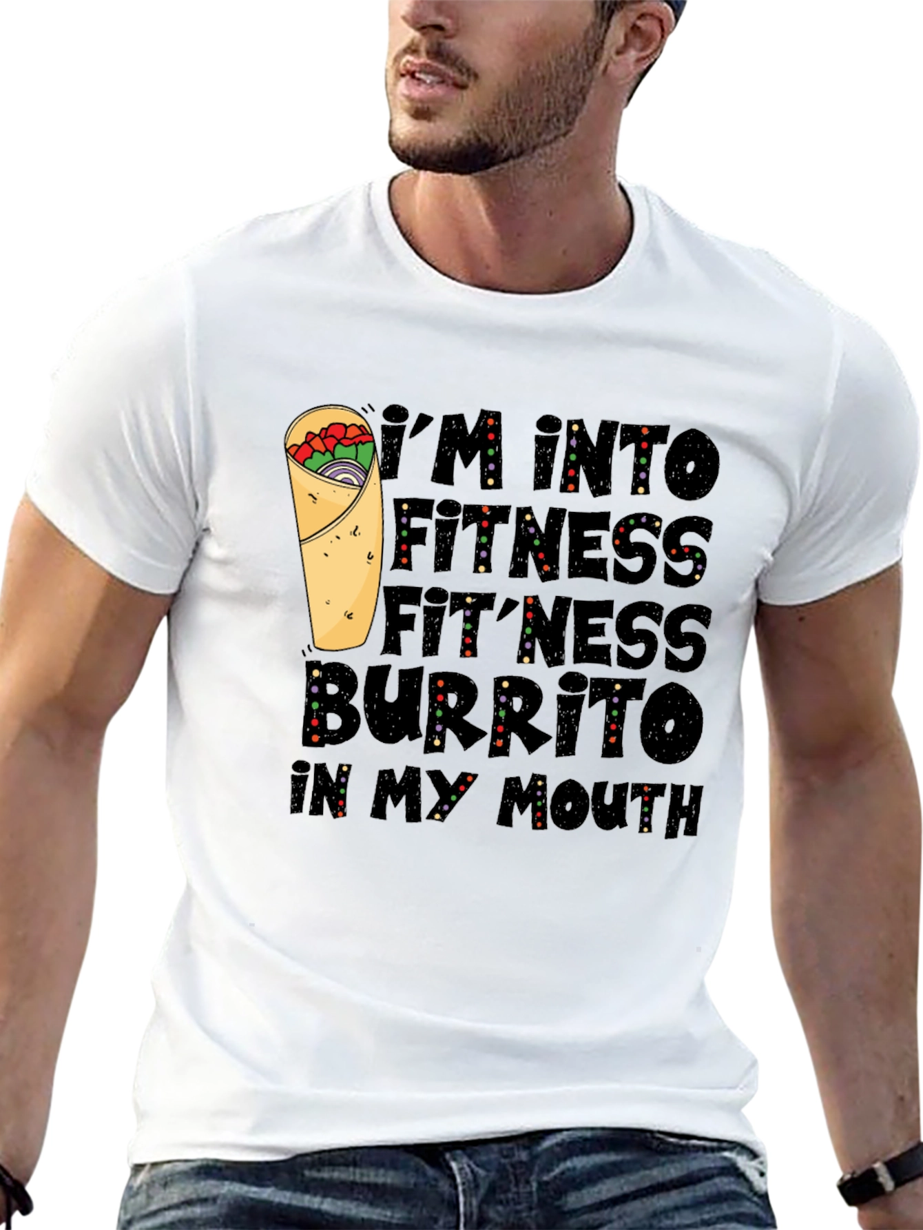 Fitness Burrito T-Shirt - Foodie Fun!