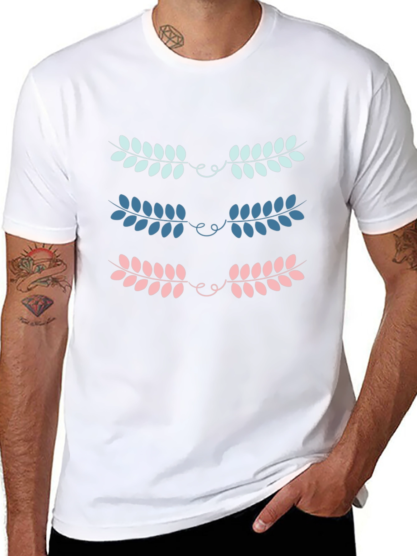 Leaf Laurel Graphic Print Tee
