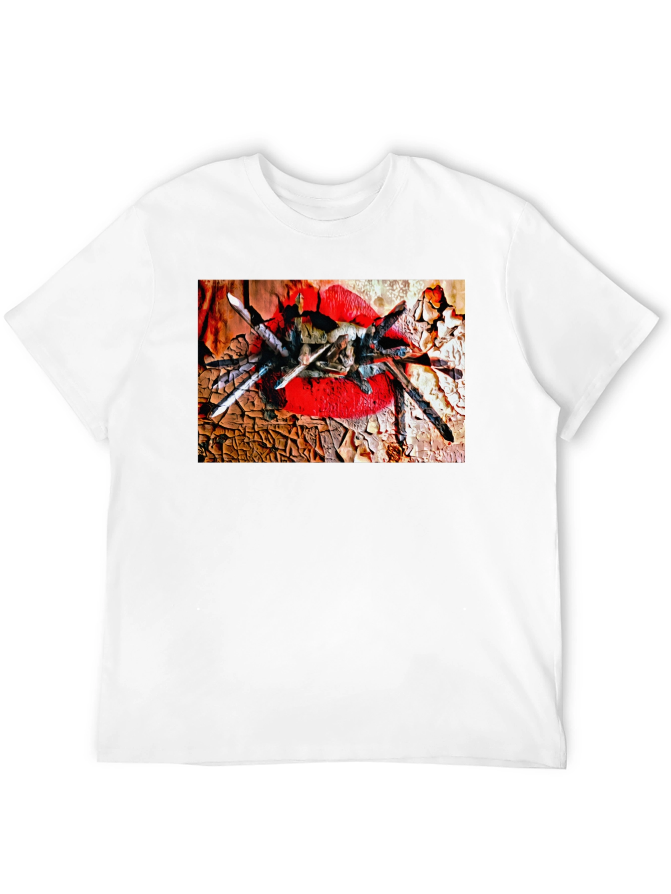 Tarantula Lips Graphic Black T-Shirt