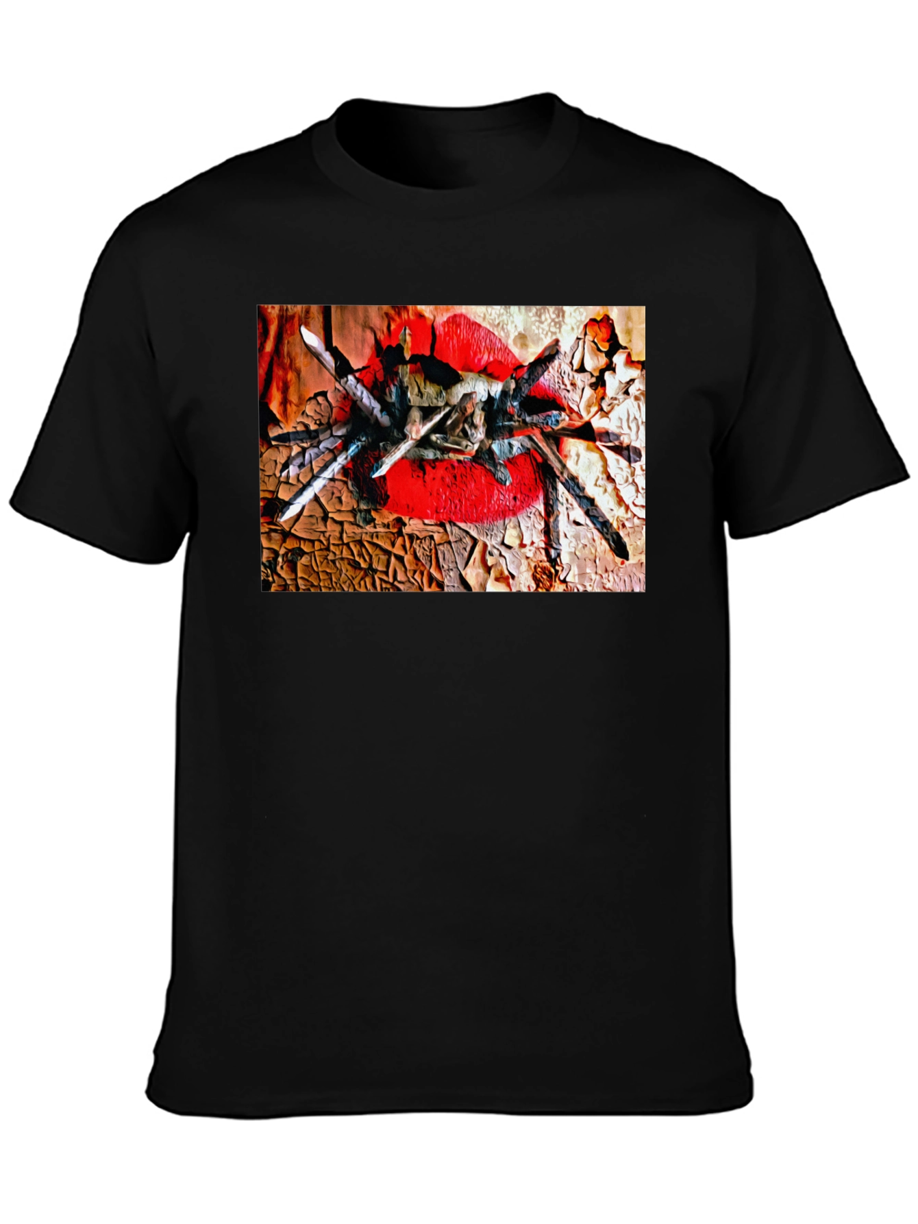 Tarantula Lips Graphic Black T-Shirt