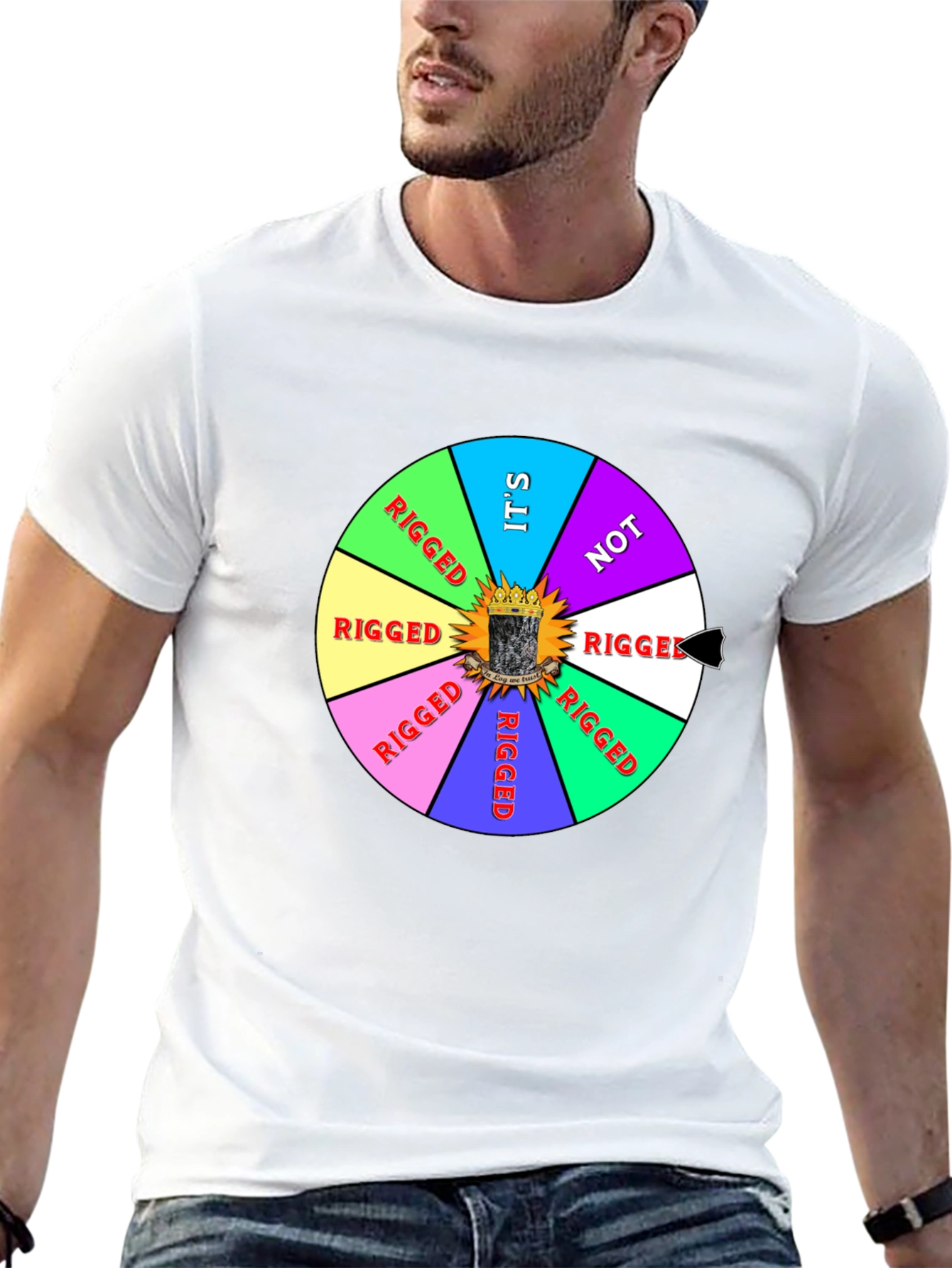 Rigged? T-Shirt Novelty Humor Adult Unisex