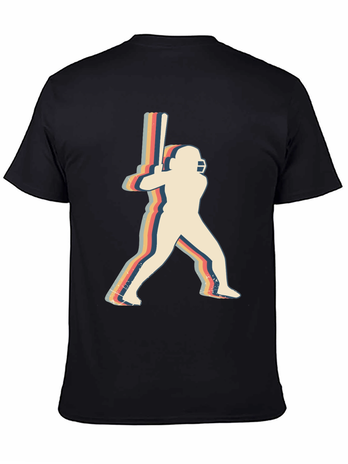 Retro Cricket Player Graphic Tee