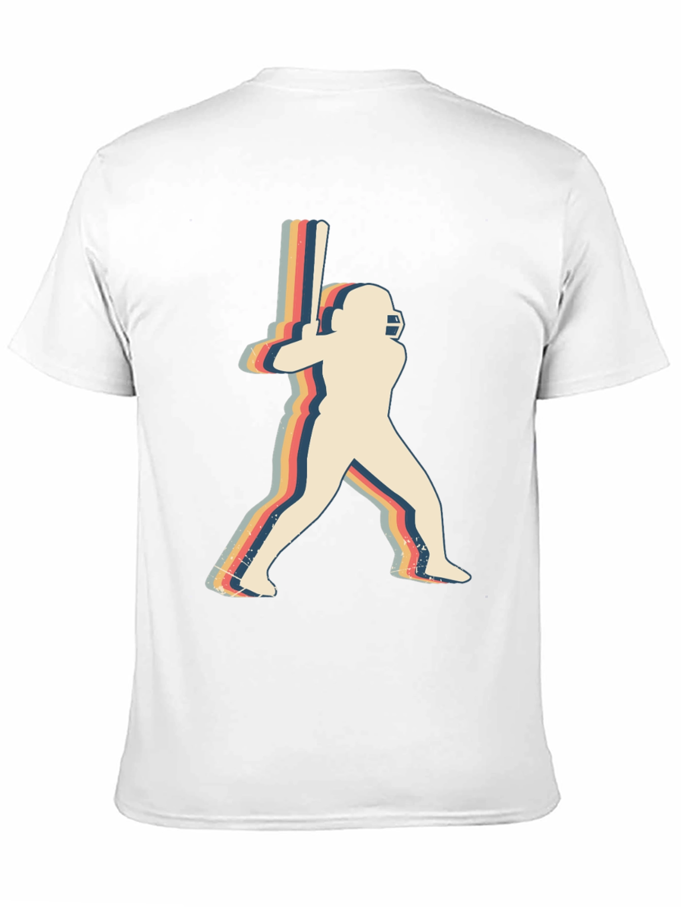 Retro Cricket Player Graphic Tee