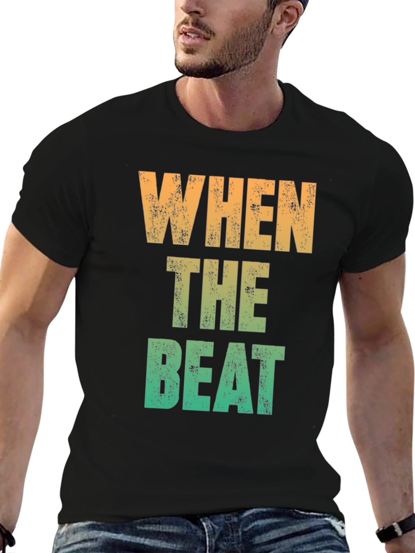 When The Beat Drops Graphic Tee - Cotton Blend