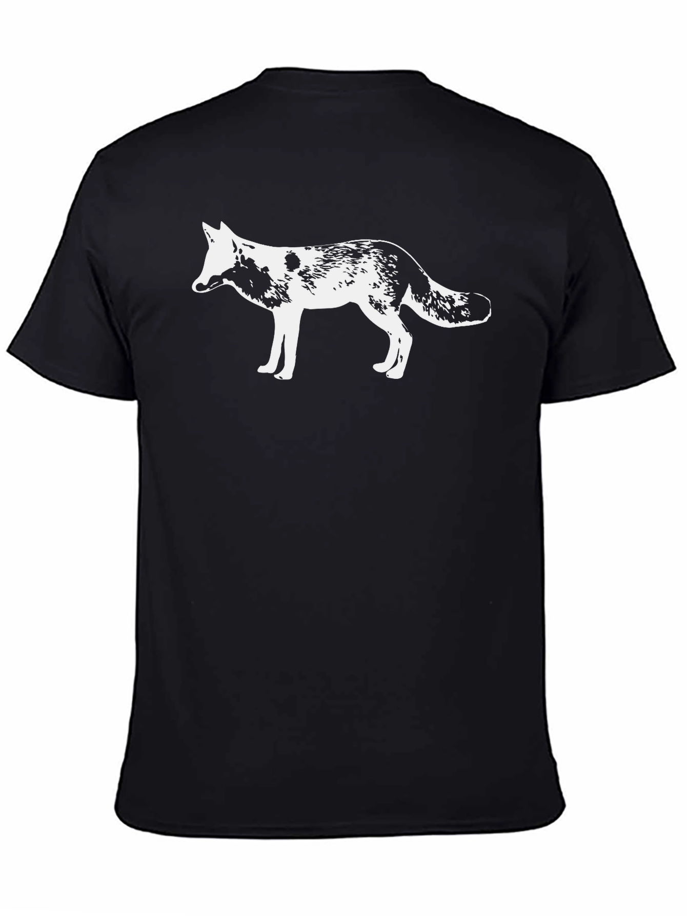 Fox Graphic Black T-Shirt - Unisex Crew Neck Tee