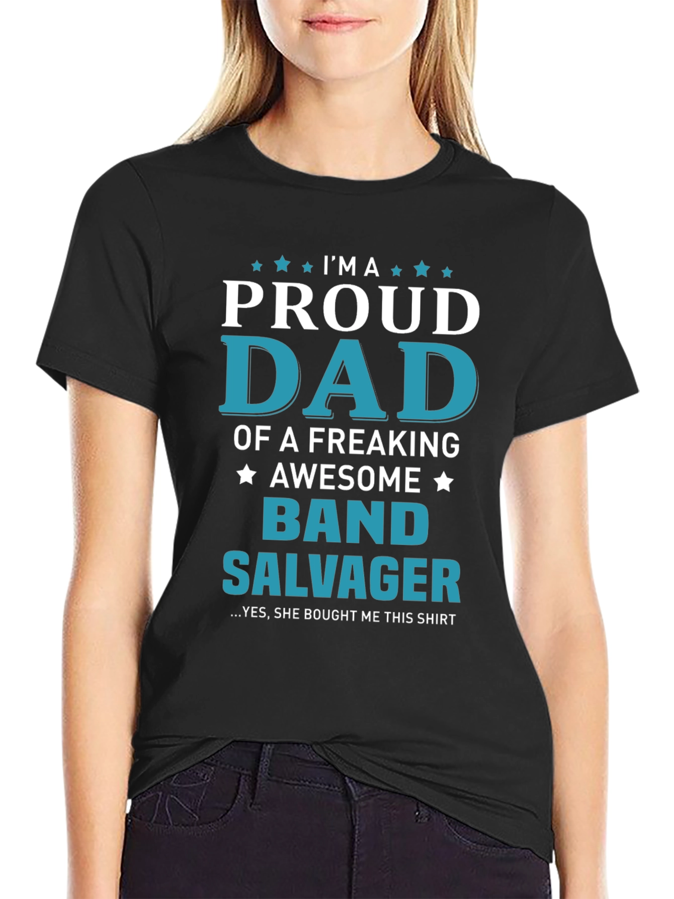 Proud Dad Band Salvager Graphic T-Shirt
