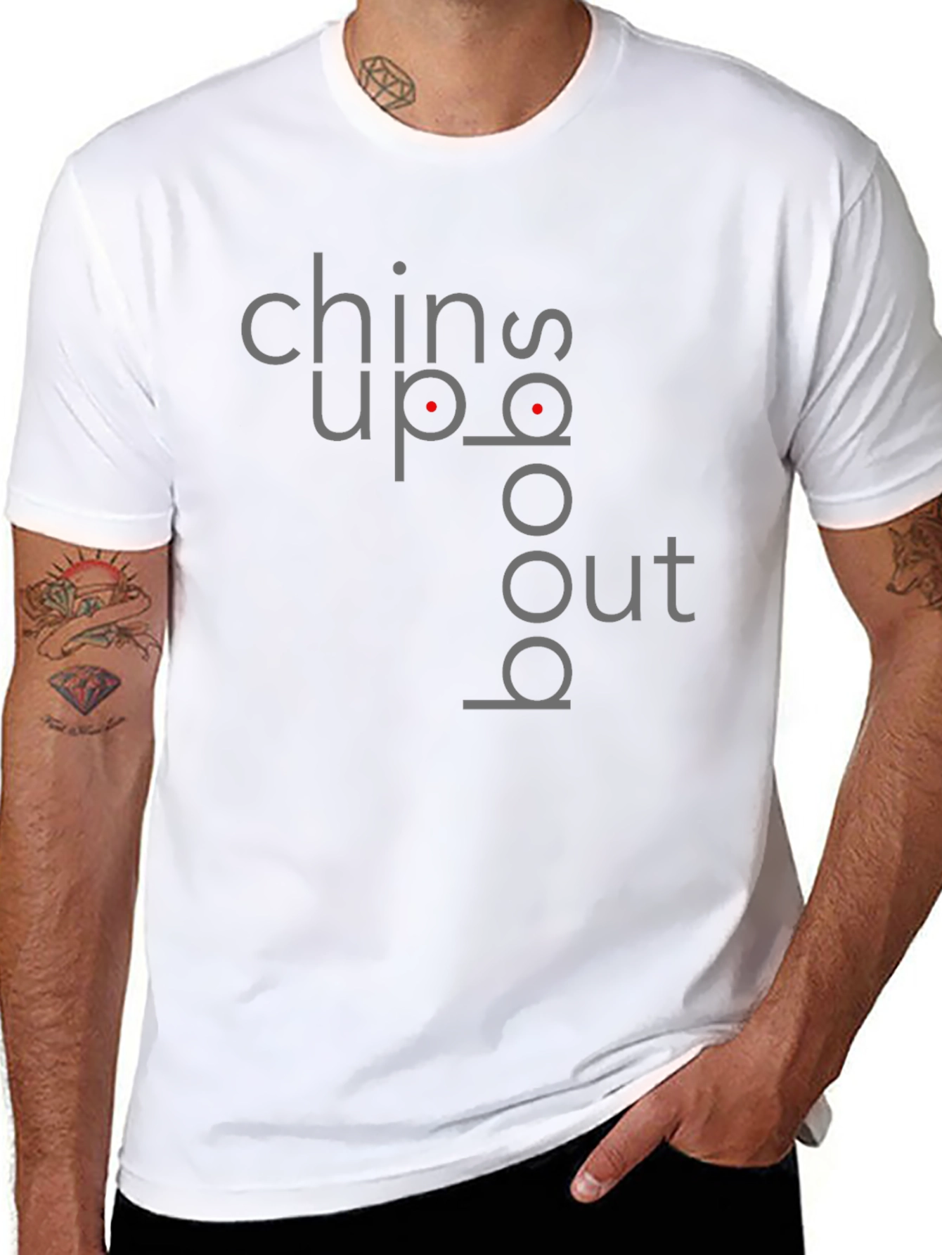 Chin Up Boobs Out Graphic T-Shirt