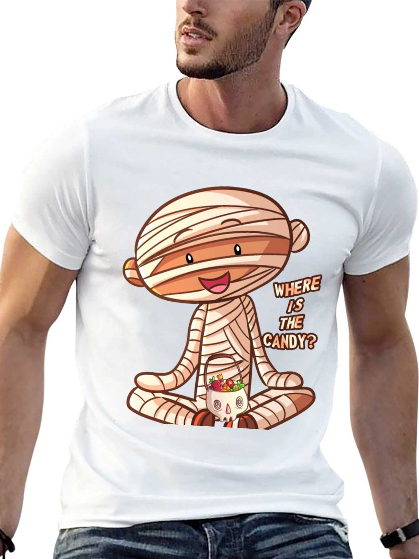 Halloween Mummy Candy T-Shirt