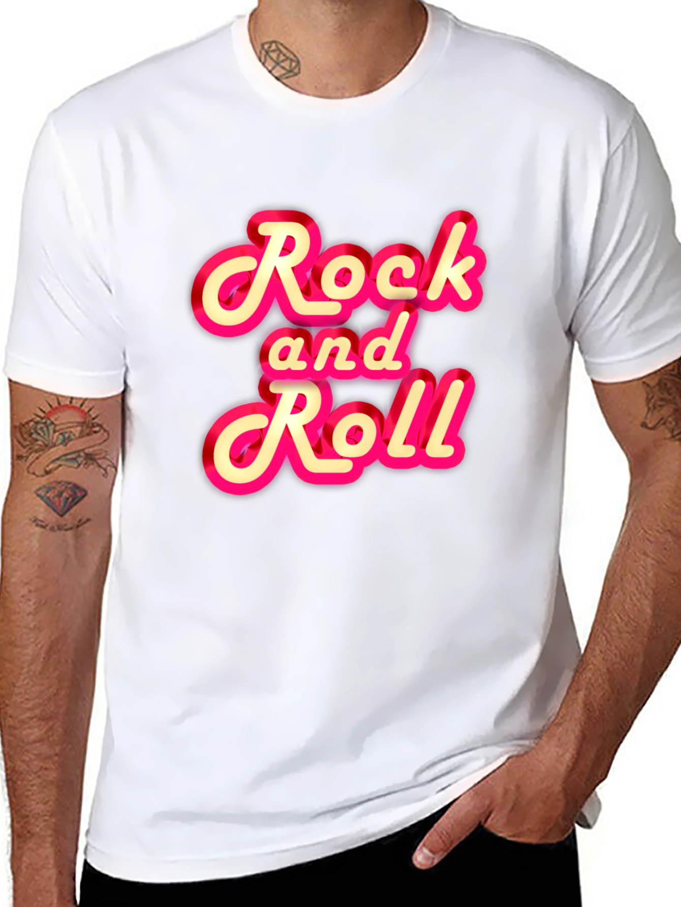 Rock and Roll Graphic Tee - Classic Style