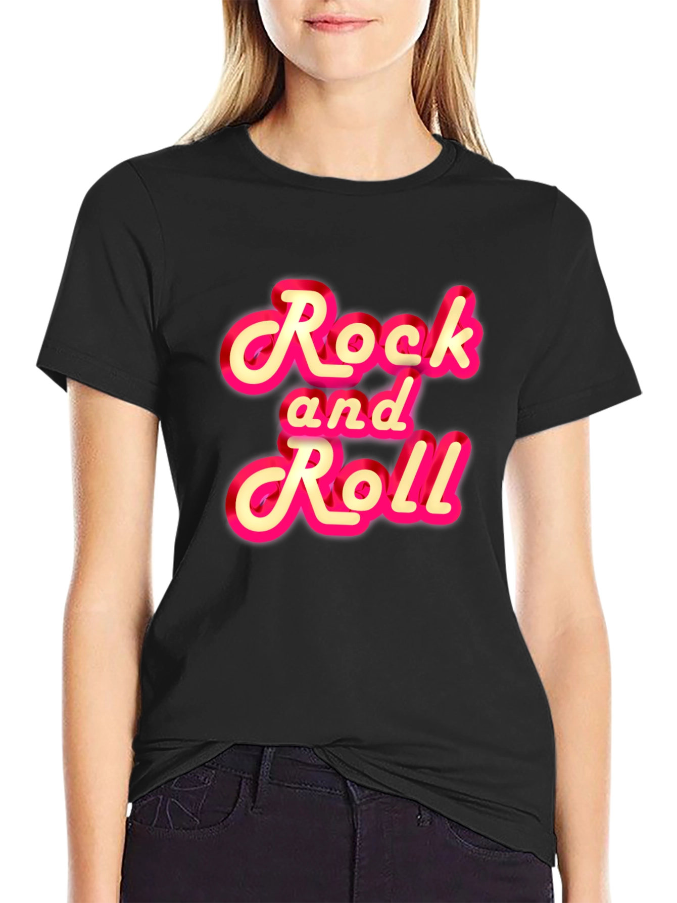 Rock and Roll Graphic Tee - Classic Style