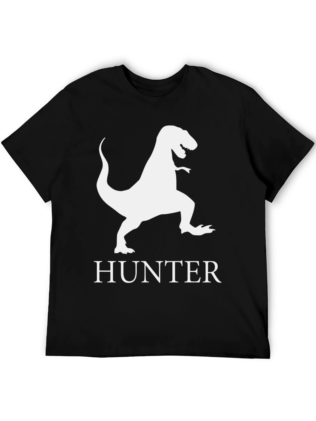 Dinosaur Hunter T-Shirt - Black Graphic Tee