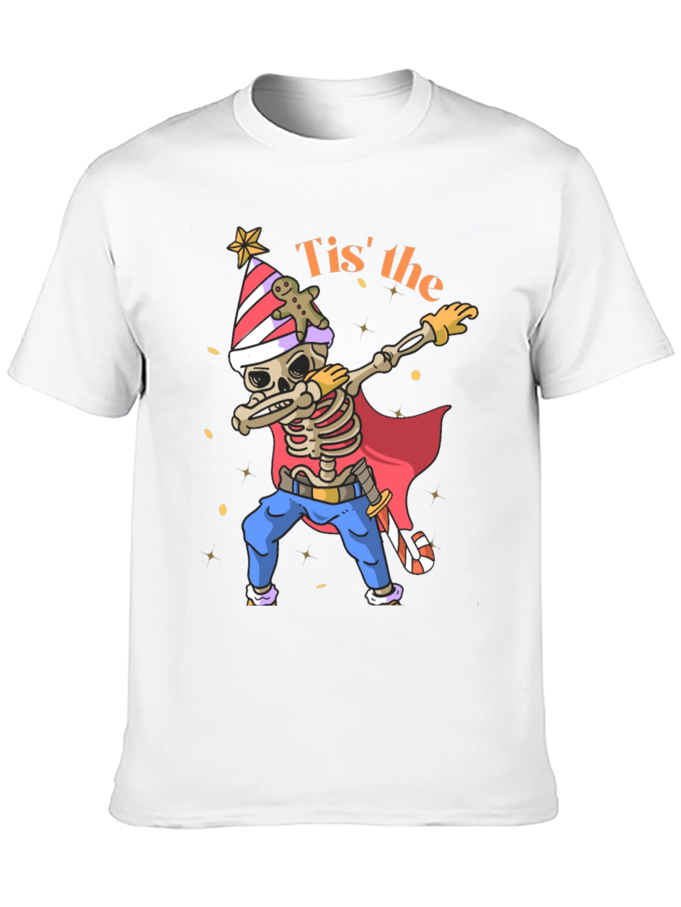 Tis the Season Skeleton Dabbing T-Shirt