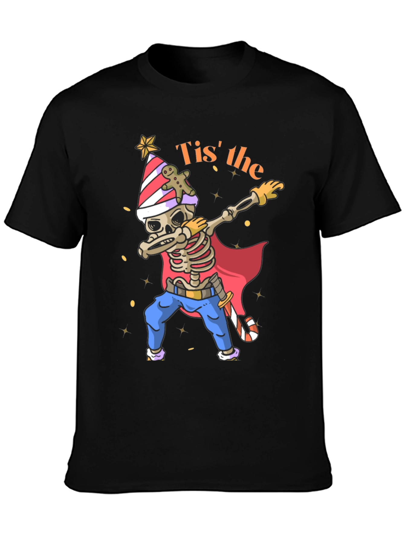 Tis the Season Skeleton Dabbing T-Shirt