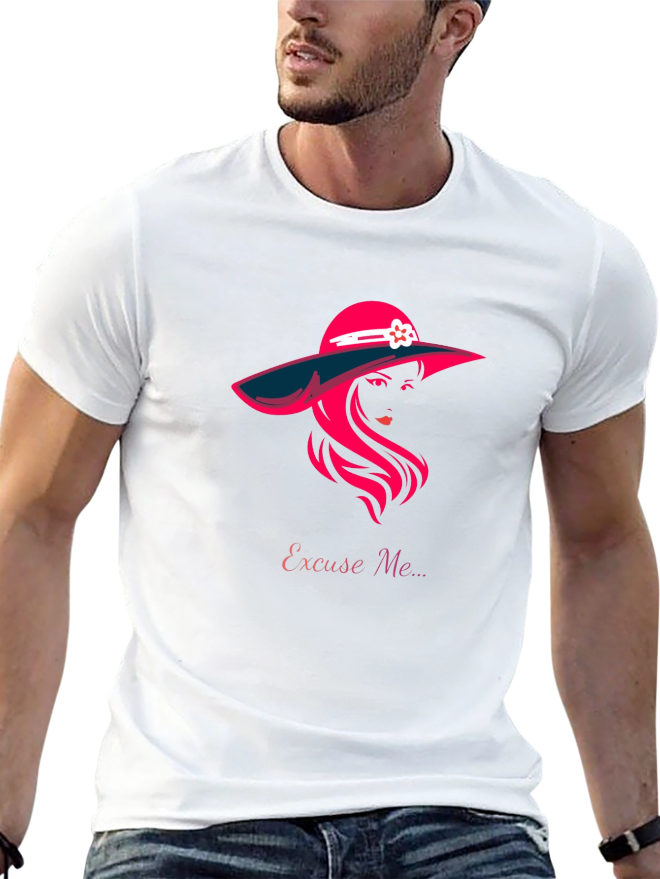 Excuse Me Graphic T-Shirt - Stylish Woman Design
