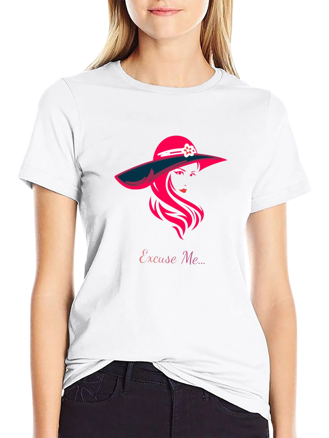 Excuse Me Graphic T-Shirt - Stylish Woman Design