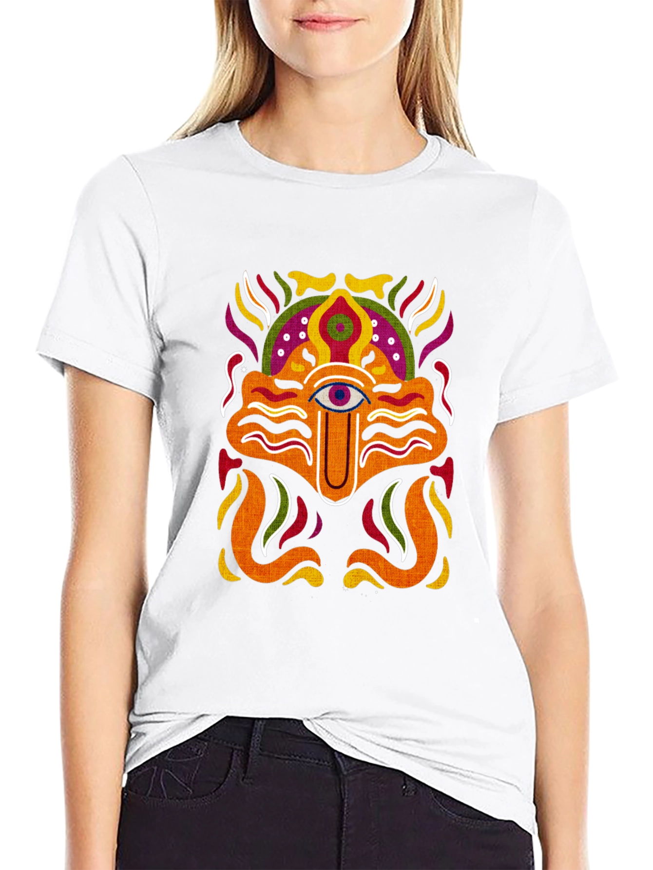 Eye-Catching Graphic Print Tee